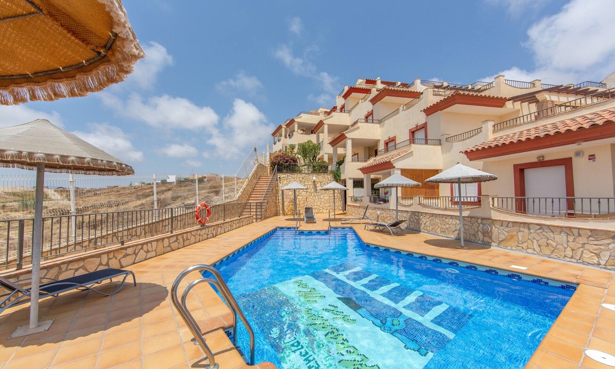 Palomares Apartment | Apartment 'Dúplex Olalla Playa' with Sea View, Wi-Fi and Air Conditioning