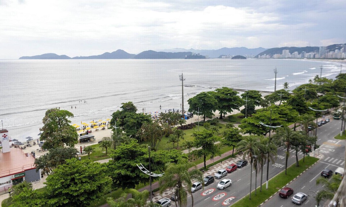 Aparecida Apartment | Apto confortável com linda vista frente para o mar