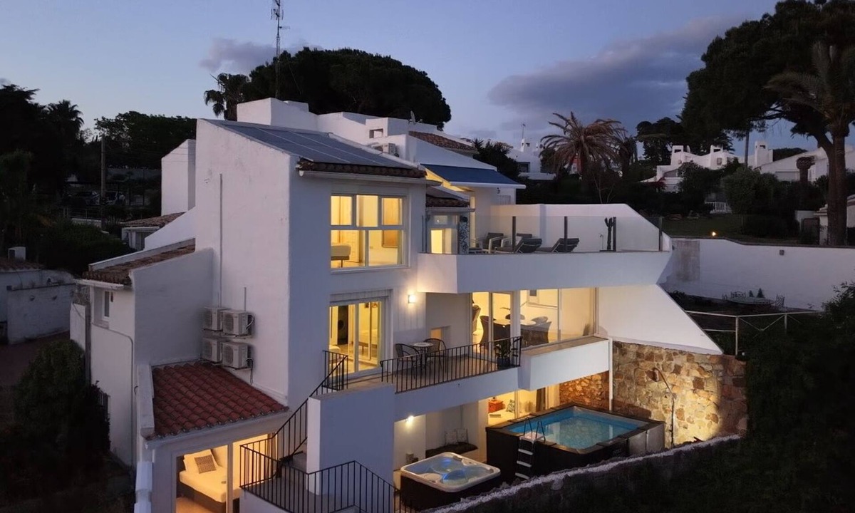 Bahia de Casares Villa | Beach villa with private pool, jacuzzi, sea views, walk to beach, extra pool