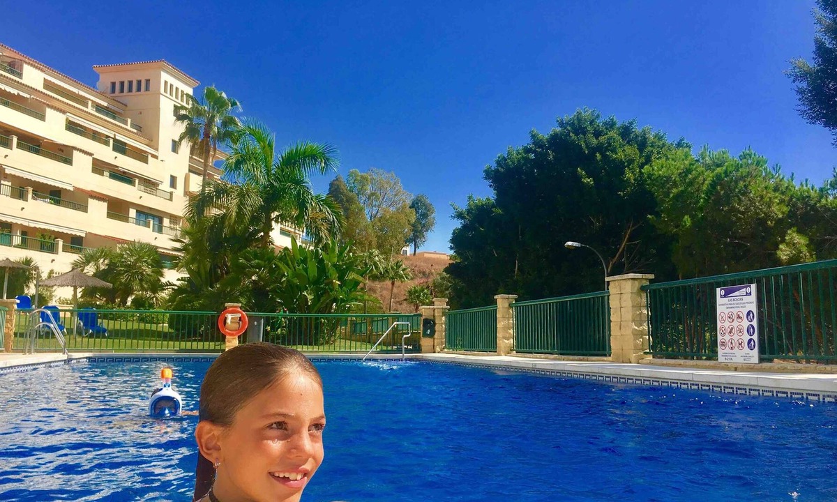 Torrequebrada Apartment | Disinfected Casa LIANA: modern, spacious, 2 bedrooms, pool, WIFI,AC,beach close