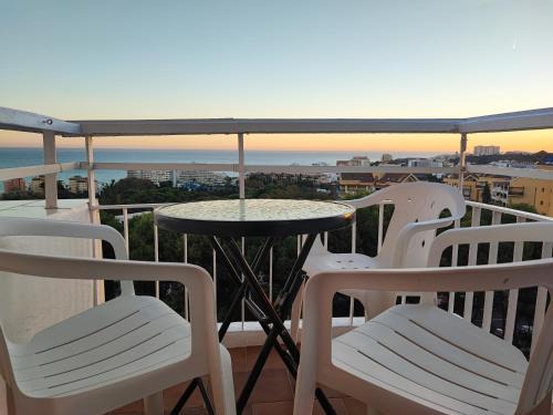 Benalmadena Costa Apartment | Hercules Paradise 531 - Mediterranean Sea View Terrace - Resort Pools & Gardens - 10 Min Beach - Central Benalmadena - Direct Train to Airport & Malaga - Fast Private WiFi - Remote Work and FireTV ready