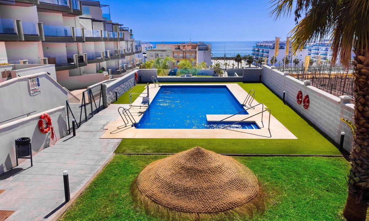 Los Llanos Apartment | Lovely apartment for 4 guests with A/C, pool, WIFI, TV and patio