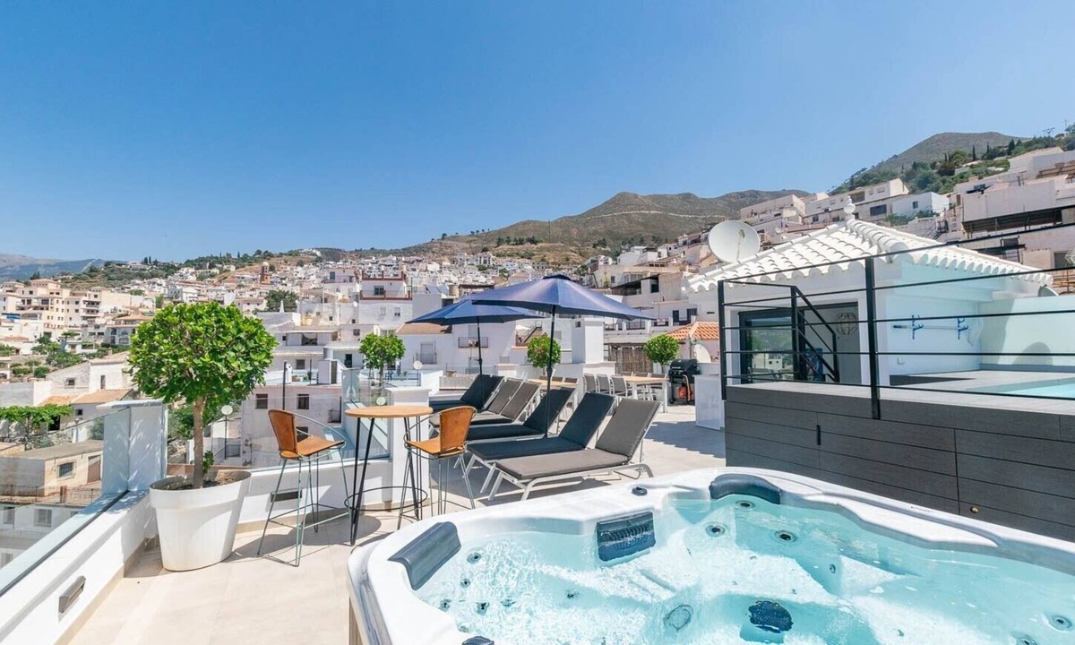 Competa Apartment | Modern Apartment in Cómpeta I with Mountain View, Wi-Fi & Terrace