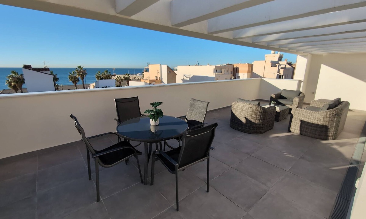 Caleta de Velez Apartment | Penthouse El Carmelo New, Modernly Furnished with Huge Terrace < 50m from Beach