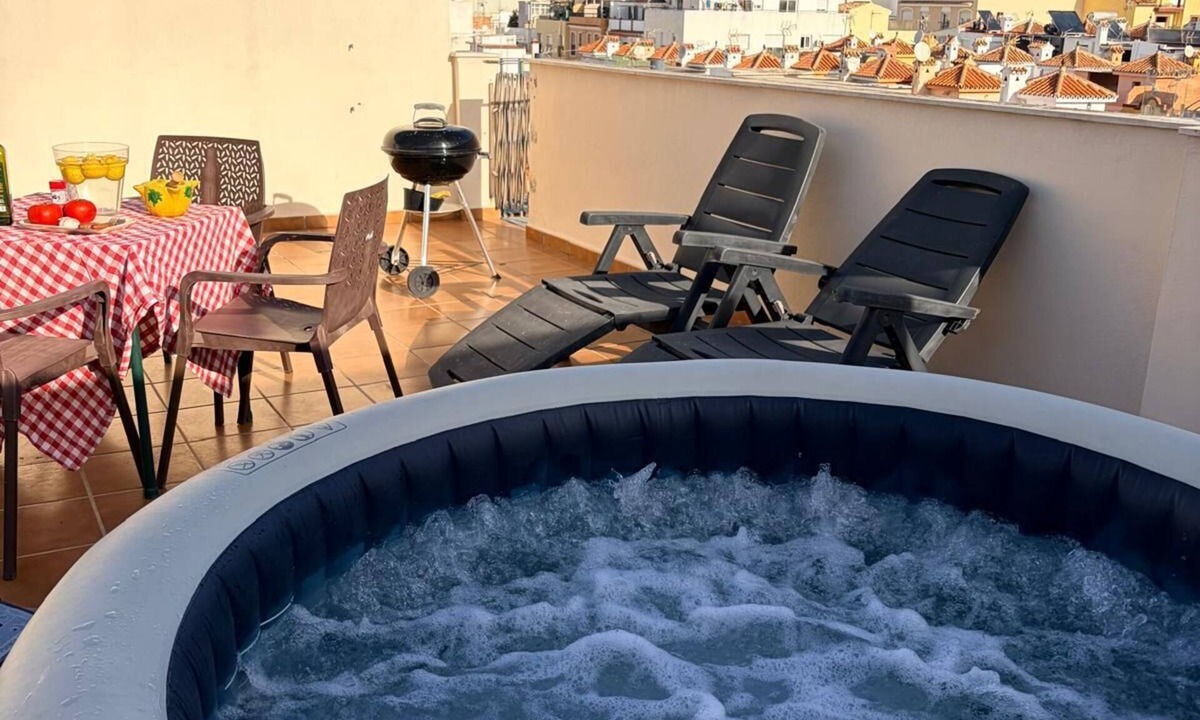 Las Lagunas Apartment | Penthouse with large terraces and private jacuzzi overlooking the mountain of Mijas