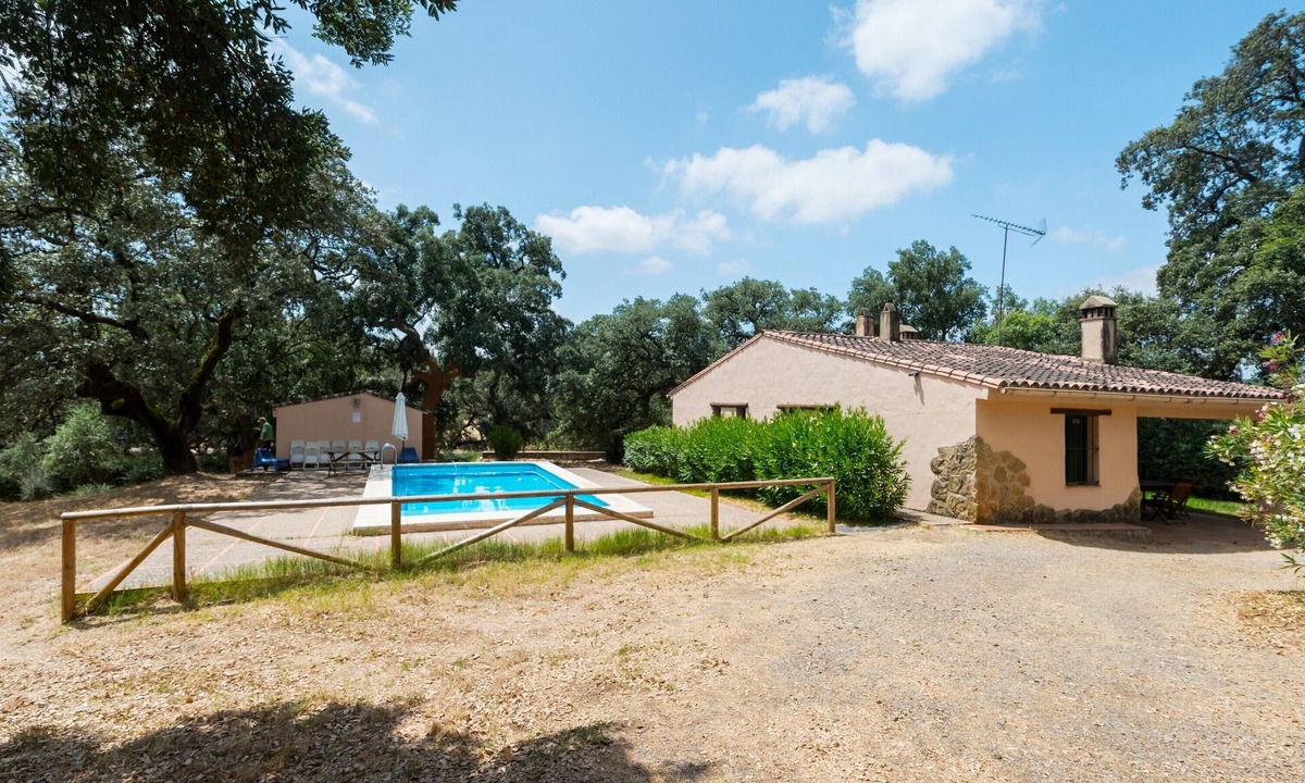 Alajar House | Rural House El Chopo with Mountain Views, Terrace, Shared Pool, and Parking