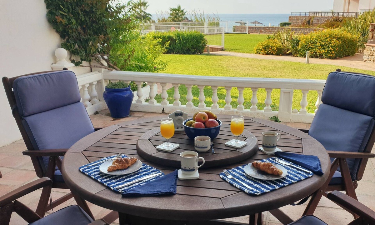 Casares del Mar House | Spacious 2 bed, 2 bath frontline beach house. Sea & pool views metres from sea