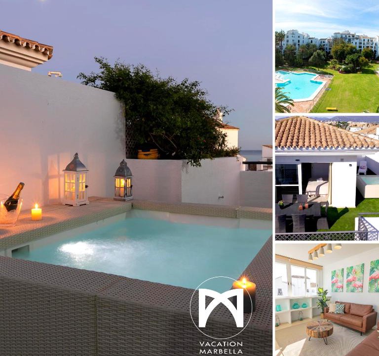 Puerto Banus Apartment | VACATION MARBELLA I Terrazas de Banus, Romantic, Jacuzzi, Pet-Friendly, Cosy Duplex Penthouse, 2min walk to Marina