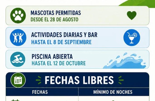 Hervas Apartment | Aldea Vetonia Resort Familiar- PISCINAS-4 Zonas infantiles y deportivas 4 ACTIVIDADES AL DIA HASTA EL 8 DE SEPTIEMBRE CON MONITORES "SE ACEPTAN MASCOTAS DESDE EL 28 DE AGOSTO"