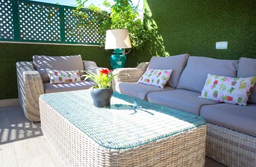 Parque Ayala Apartment | AMAZING ROOFTOP, 70 M TERRACE,Pool,BEACH,PARKING