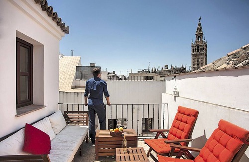 Santa Cruz House | Angeles House, Amazing Cathedral Views from the private Terrace