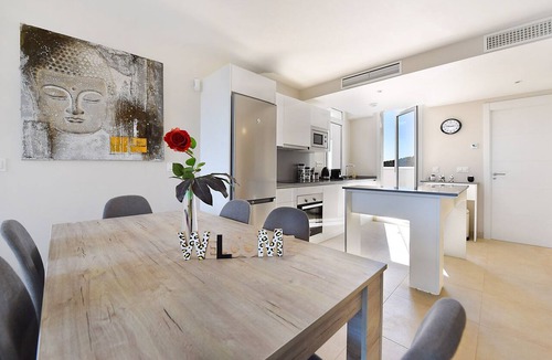 Mijas Apartment | Apartment for families, La Cala de Mijas beach, electric barbecue on terrace.