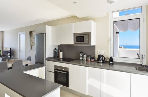 Mijas Apartment | Apartment for families, La Cala de Mijas beach, electric barbecue on terrace.