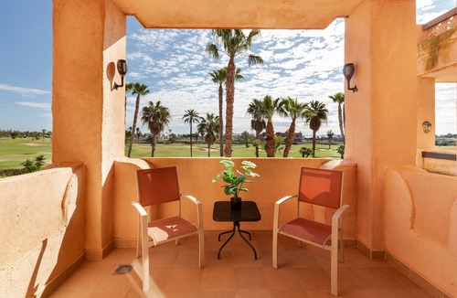 Los Alcazares Apartment | Apartment 'Golf and Sun' with Sea View, Shared Pool and Air Conditioning