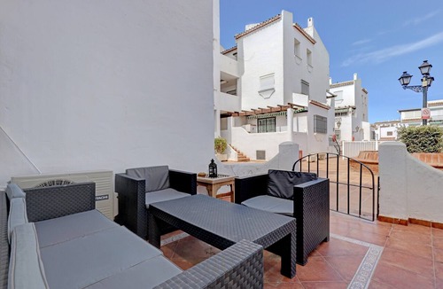 Cabrita Apartment | Apartment 'Los Flamencos Manilva Apartment' with Sea View, Wi-Fi and Air Conditioning