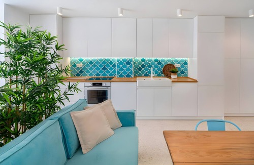 Matalascanas Apartment | Apartment 'Turquesa Y Sal' with Sea View, Balcony and Wi-Fi