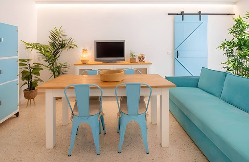 Matalascanas Apartment | Apartment 'Turquesa Y Sal' with Sea View, Balcony and Wi-Fi