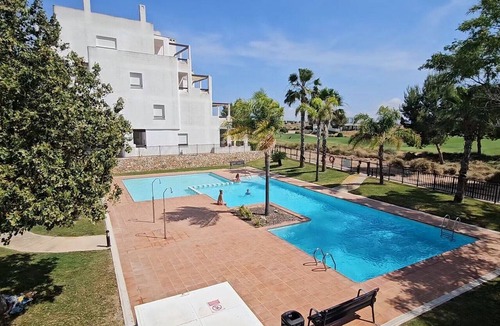 Alhama de Murcia House | Beautiful 2-Bedroom Apartment in Condado de Alhama Golf Resort with Pools, AC, WiFi