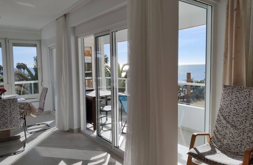 Algarrobo Apartment | Beautiful apartment in Algarrobo Costa. Panoramic view of the sea. Pool, tennis.