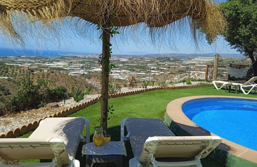 Algarrobo Villa | Beautiful rural house with swimming pool and sea views, special discounts