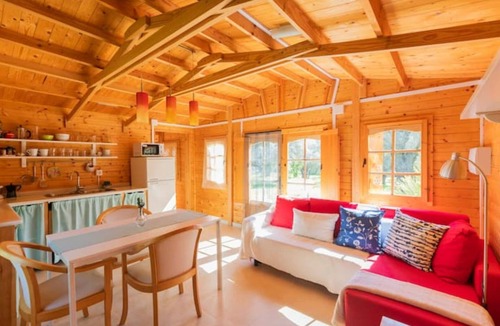 Orgiva Cabin | Cabaña pet Friendly, Dormitorio con AC