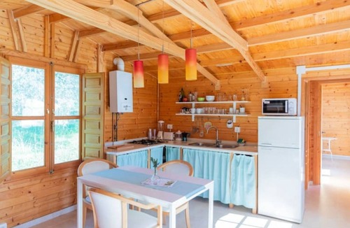 Orgiva Cabin | Cabaña pet Friendly, Dormitorio con AC