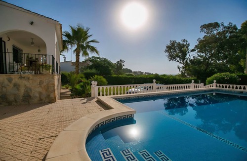 Playa Flamenca Villa | Classic spacious villa with swimming pool at 100 m from the beach, sea view.