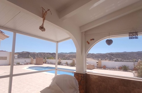Arboleas Apartment | Cozy 1-bedroom casita with a terrace overlooking the Almanzora valley moutains