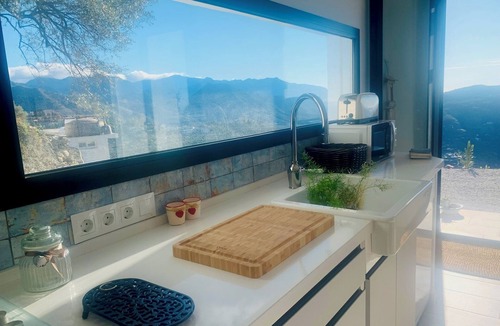 Competa Ski Chalet | DETACHED HOUSE WITH POOL, SEA AND MOUNTAIN VIEWS.