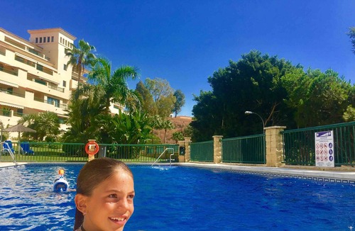 Torrequebrada Apartment | Disinfected Casa LIANA: modern, spacious, 2 bedrooms, pool, WIFI,AC,beach close