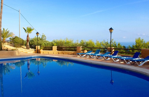 Benimeit House | Furnished bungalow with spectacular sea view, 6+, pool