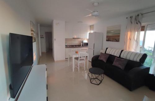 Benalmadena Costa Apartment | Hercules Paradise 531 - Mediterranean Sea View Terrace - Resort Pools & Gardens - 10 Min Beach - Central Benalmadena - Direct Train to Airport & Malaga - Fast Private WiFi - Remote Work and FireTV ready