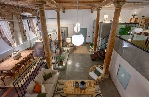 Barrio de La Latina Apartment | Historic Loft for 7 in Heart of Madrid