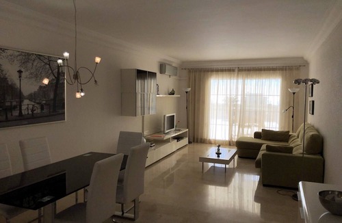 Estepona Apartment | Holiday Apartment 'Amazing In Puerto Alto' with Sea View, Shared Pool & Wi-Fi