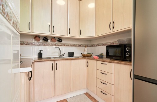 Mezquitilla Apartment | Holiday Home 'Algarrobo Costa Studio Sun-sat' with Shared Pool, Shared Garden and Air Conditioning