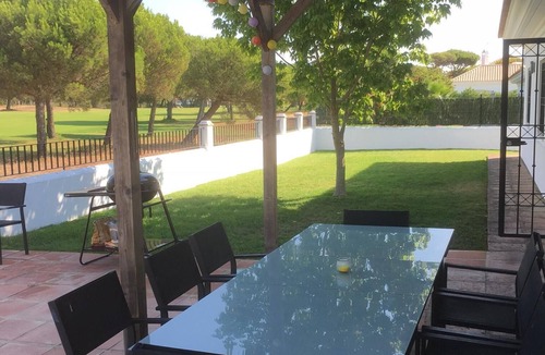 El Portil Villa | Luxury villa with private pool overlooking golf course, close to beach