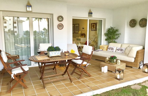Sitio de Calahonda Apartment | MI CAPRICHO: Beachfront, Ground Floor, Private Garden & Terrace. Comfortable