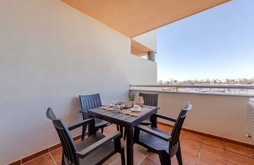 Almerimar Apartment | Rincón De Almerimar Palm Beach Golf Apartment with Pool, Wi-Fi, Air Conditioning