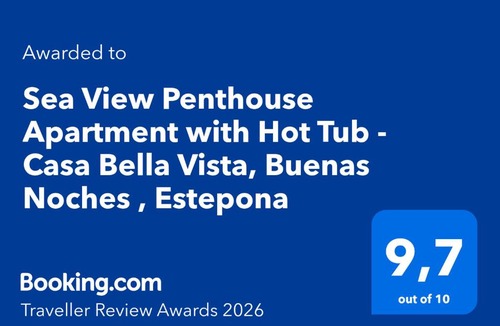 Buenas Noches Apartment | Sea View Penthouse Apartment with Hot Tub - Casa Bella Vista, Buenas Noches , Estepona