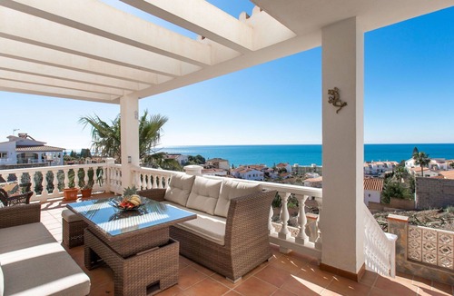 Benajarafe House | Stunning private villa for 7 people with A/C, private pool, WIFI, TV and terrace