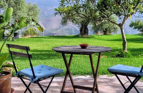 Orgiva Apartment | Sustainable Comfort Studio Apartment in Nature Calm Views huge Garden Salt Pool