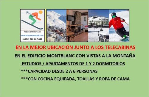 Pradollano Apartment | TODOSIERRANEVADA ZONA BAJA - MONTBLANC VISTAS A LA MONTANA - Junto a los Telecabinas