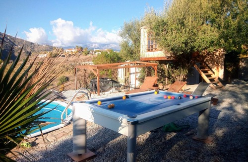 Algarrobo House | Treehouse/Casa Arbol , Stunning sea views, Sleeps 4. Spa,Free Wifi. Pool Table