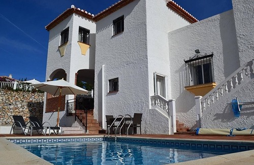 Salobrena Villa | Villa 'Casa El Pescador' with Sea and Mountain View, Pool and Garden