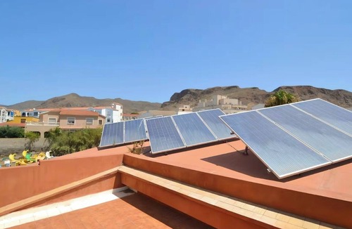 Aguadulce Ski Chalet | Villa for families or friends with shared pool and only 800m from the beach!