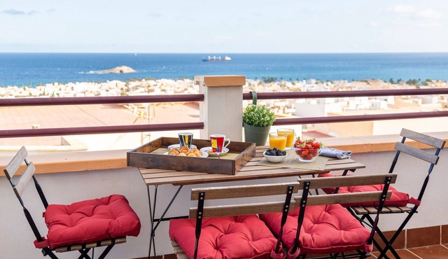 Apartment 'Mirador Del San Andrés' with Sea View, Wi-Fi and Air Conditioning