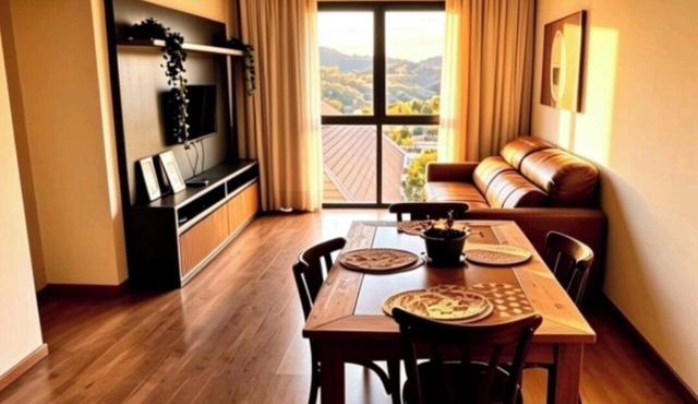 Apartment with a beautiful view of the Serra Valley. in Gramado
