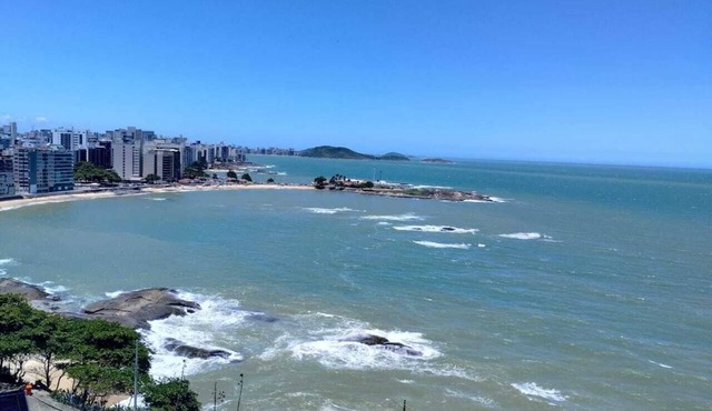Apt. Living room Loft style room Tenth floor with elevator Wonderful sea view in Guarapari