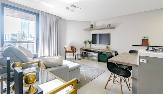 Apto com Varanda p/2 hóspedes | Centro Blumenau in Blumenau