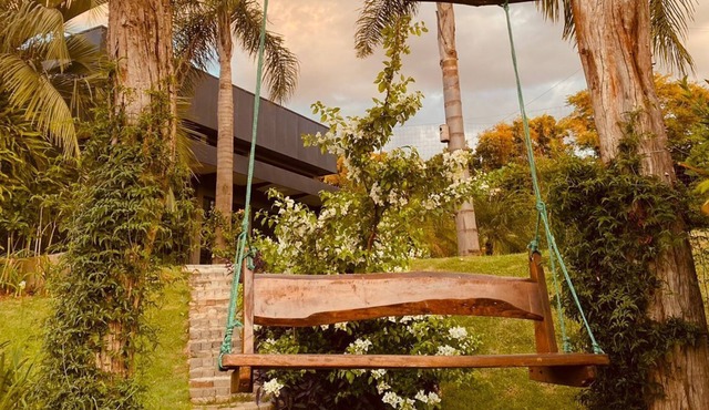 backwoods themed hut in São João d'Oeste